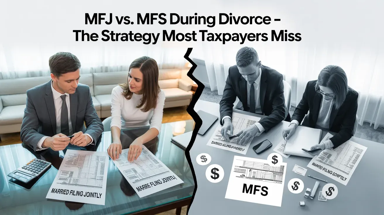 MFJ vs. MFS During Divorce - The Strategy Most Taxpayers Miss